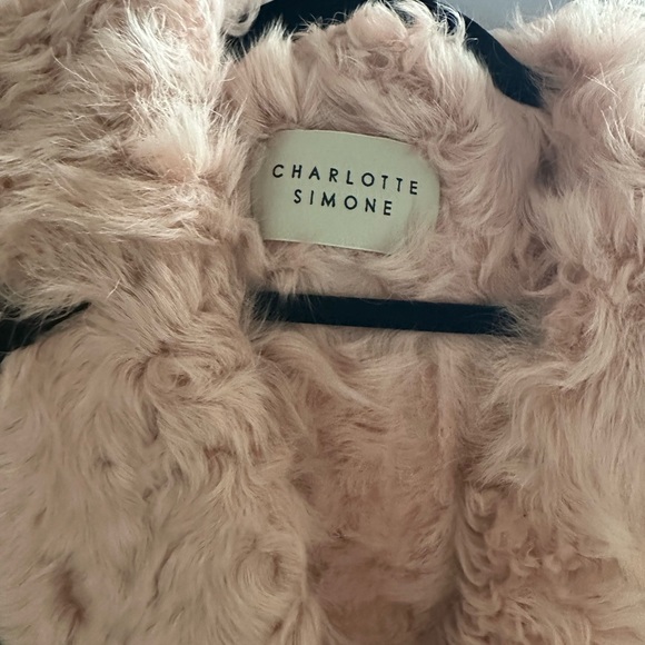 Charlotte Simone Bowie leather fur trim Jacket - Picture 6 of 8